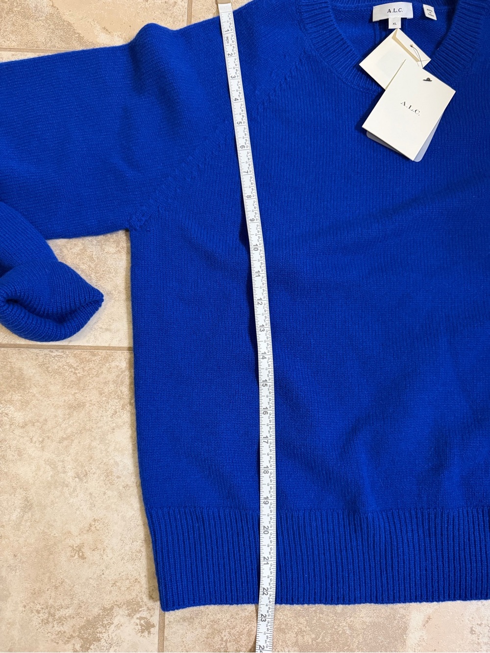 A.L.C. Cashmere Cobalt Sweater - Picture 6 of 6